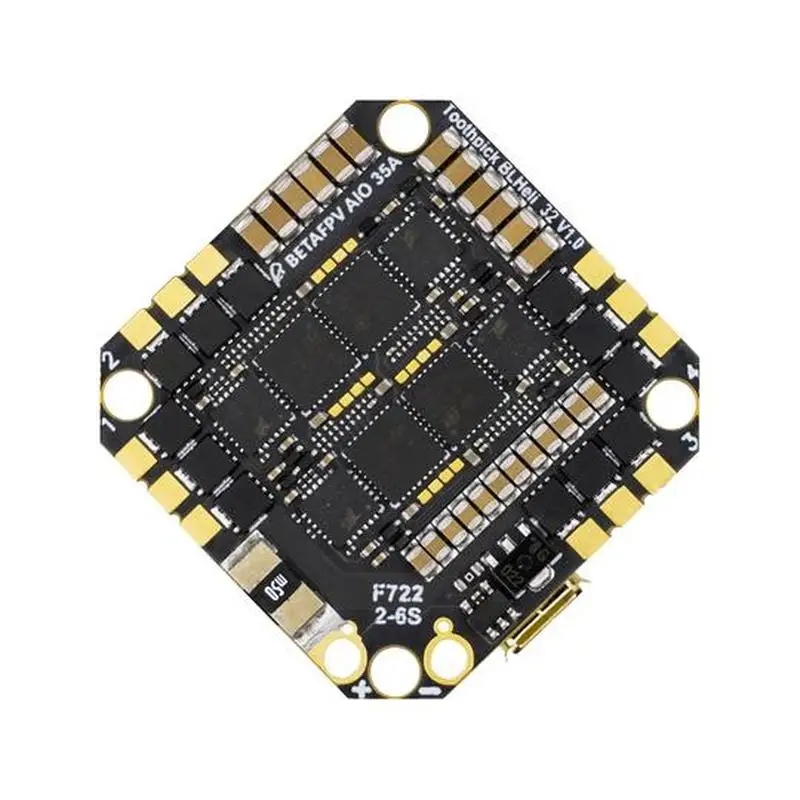 BETAFPV-palillo de dientes F722 2-6S AIO, controlador de vuelo sin escobillas, 35A(BLHeli_S)-1