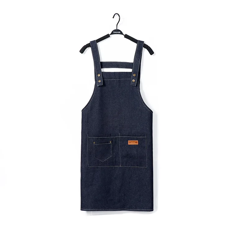 Фартук с принтом логотипа на заказ хлопковая Женская мода для дома кухни