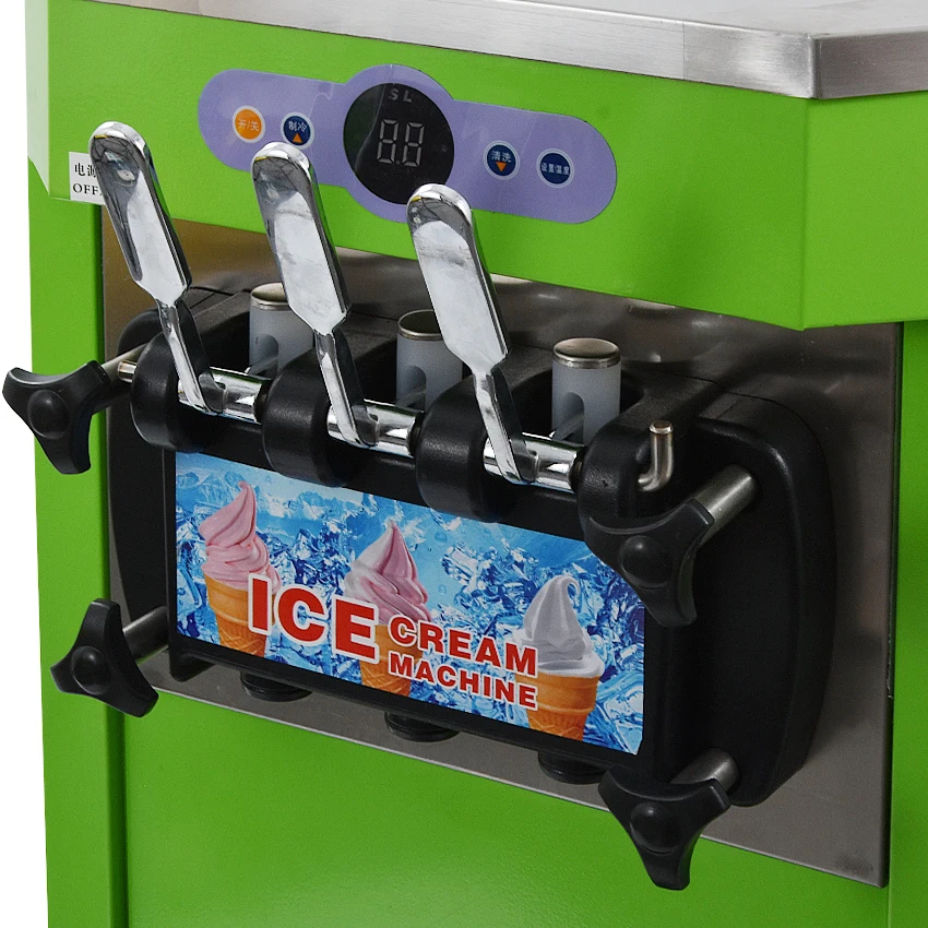 3ароматы мороженого коммерческий аппарат для производства мягкого йогурта