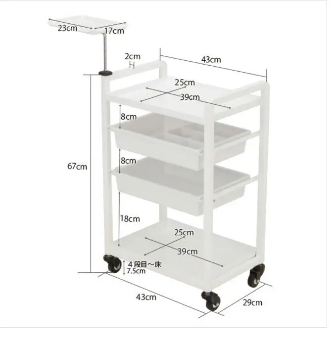 Beauty cart Красивая тележка для салона европейские парикмахерские и маникюрные многофункциональная Мобильная тележка для инструментов