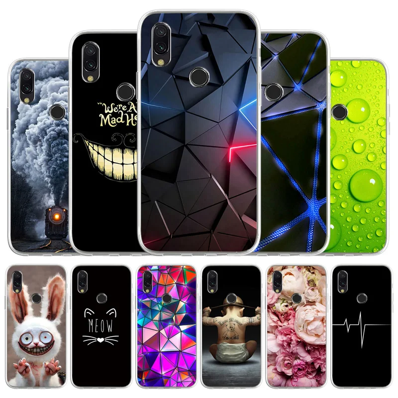 

Case For Xiaomi Redmi 7 Cases Silicon Soft Back Cover On Xiaomi Redmi7 M1810F6LG M1810F6LH Redmi Y3 TPU Cool Painted Coque