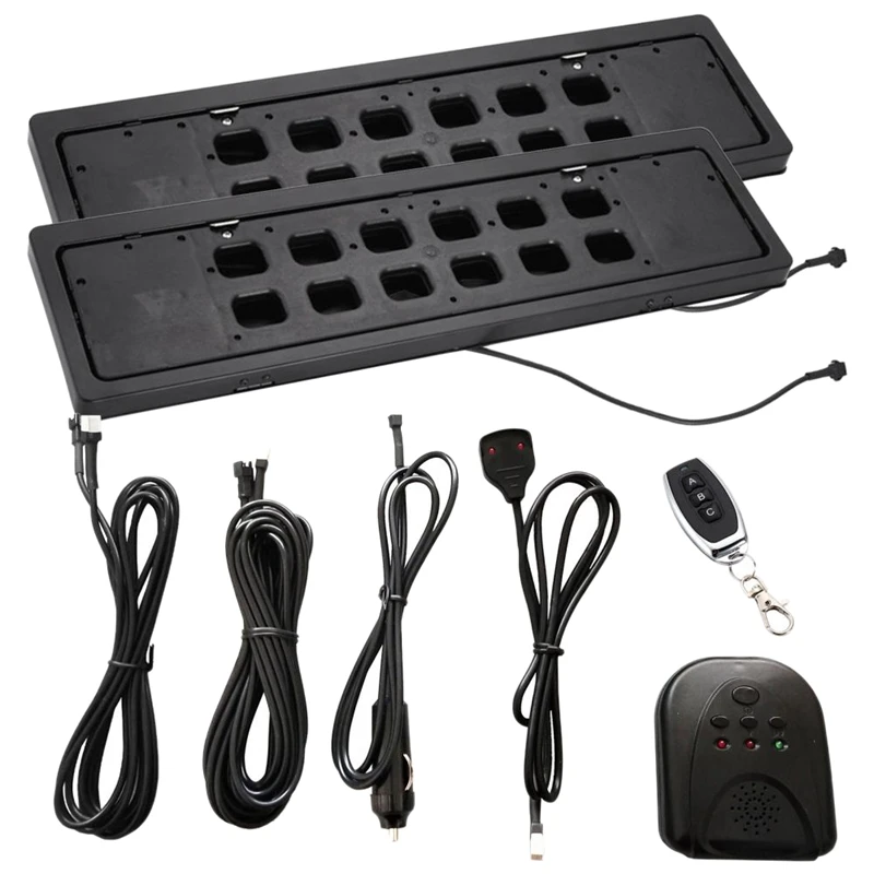 

Universal Front Rear License Plate Frame Electric Remote Control Flip License Plate Holder, Rust Proof Waterproof