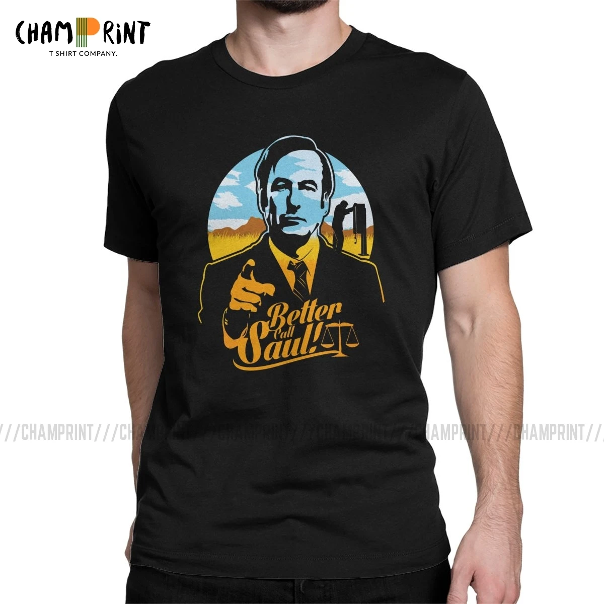 Better Call Saul Мужская футболка Винтажная короткий рукав Круглый ворот 100% хлопок
