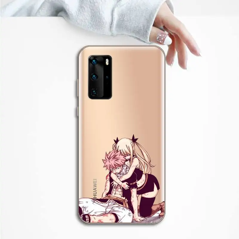 Аниме Fairy Tail классные пикантные телефонный кейс для Samsung Galaxy прозрачный huawei honor P 40