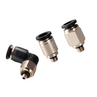 5pcs 3mm 4mm 5mm 6mm m3 m4 m5 m6 18 bsp male thread hose tube one touch air pneumatic pipe fitting push in quick connector