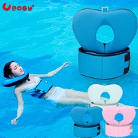 ueasy adult swimming neck ring swimming pool float collar safty heart shape aid circle lap with bubble belt fitness equipment