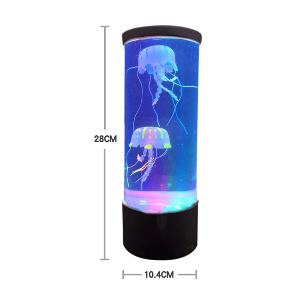 

LED Fantasy Jellyfish Lamp USB Power/Battery Powered Color Changing Jellyfish Tank Aquarium Led Lamp Relaxing Mood Night Light