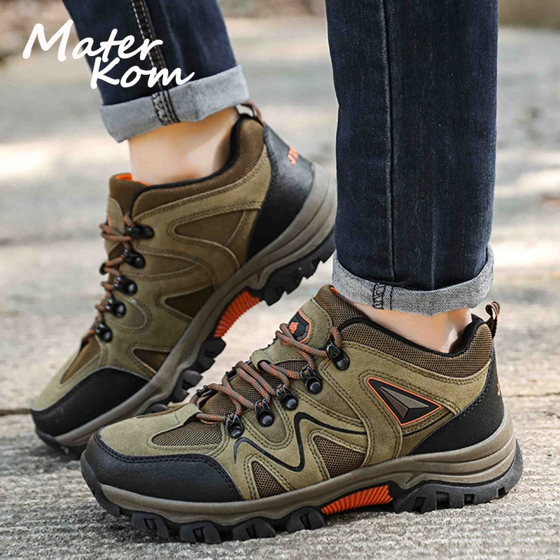 Треккинговые ботинки для мужчин размеры 37-47 дышащие Нескользящие альпинизма |