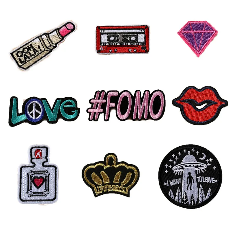 Модная аппликация мульти-стиль мультиузорные радио письмо губная помада