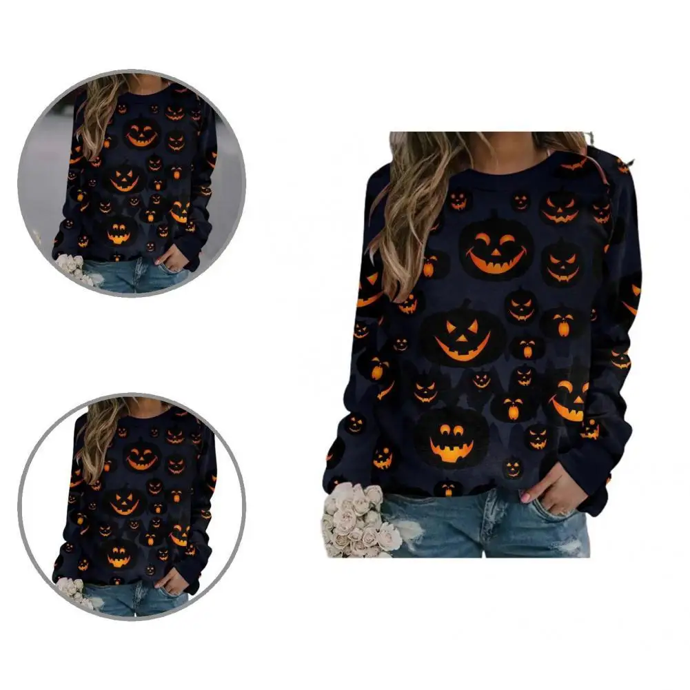

Fabulous Cute Print Festive Halloween Sweatshirt Autumn Sweatshirt Bat Colorful