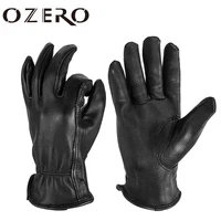 ozero moto gloves men women non slip leather windproof mtb bicycle motorcycle motorbike ski snow gloves 8003