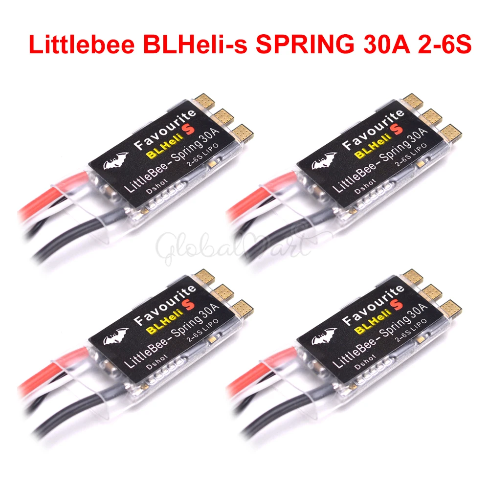 FVT LITTLEBEE BLlheli s blheli _ S SPRING 30A ESC 2 6s поддерживает Мультикоптер Mulitshot DSHOT Oneshot42 OneShot125