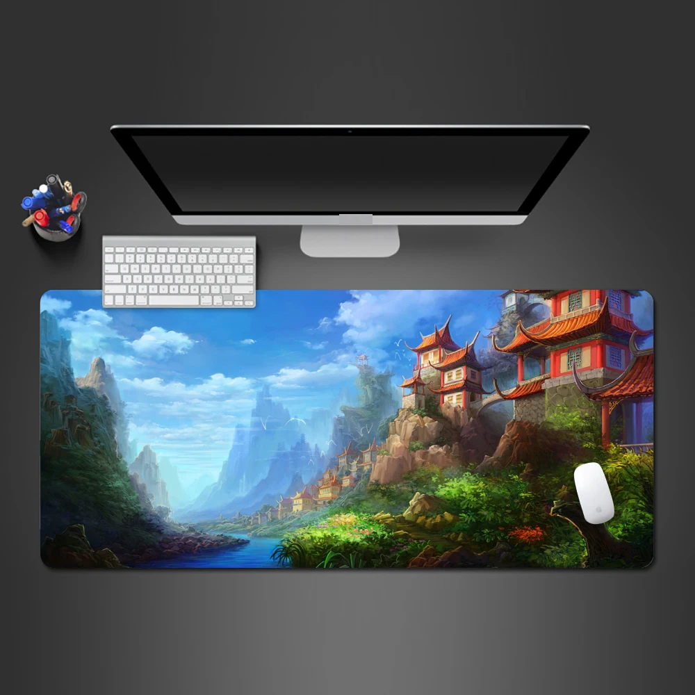 Красивый Древний китайский анимационный тематический коврик для мыши высокого