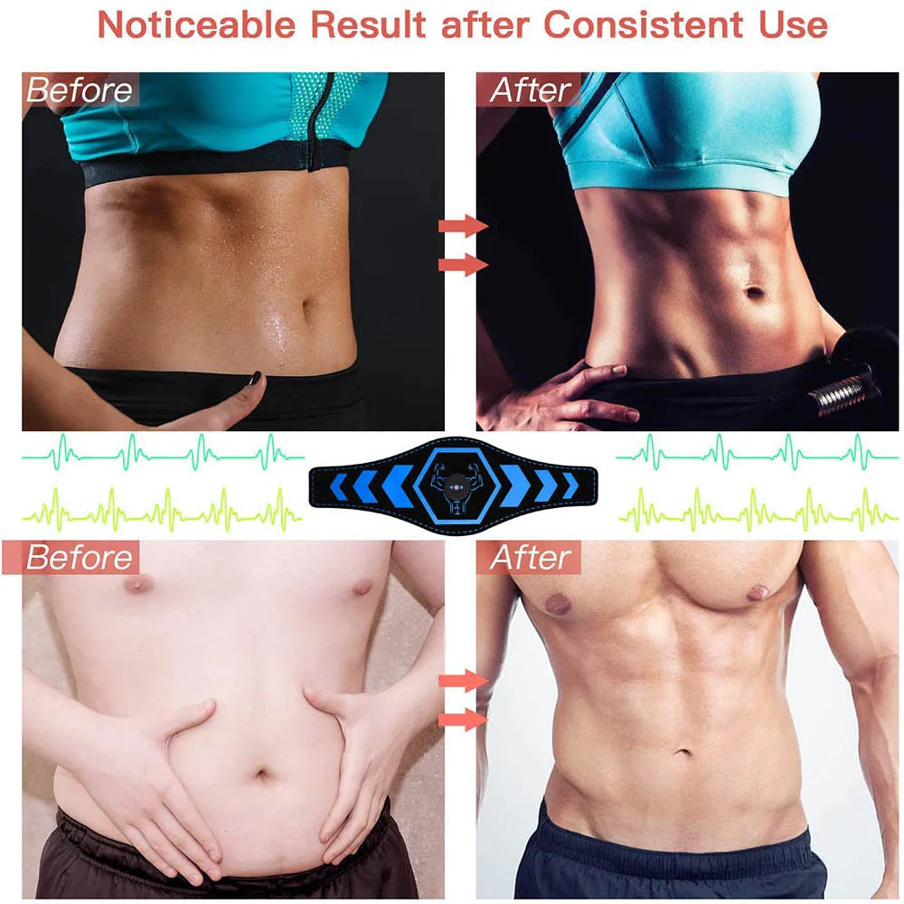 Электростимулятор мышц тонер для фитнеса тела похудения тренажер стимуляции