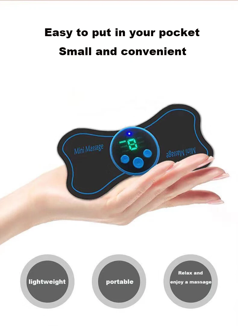 

Electric Mini Neck Massager Portable Relaxer Butterfly Design Muscle Stimulator Back Pain Relief Back Cervical Physiotherapy Mas