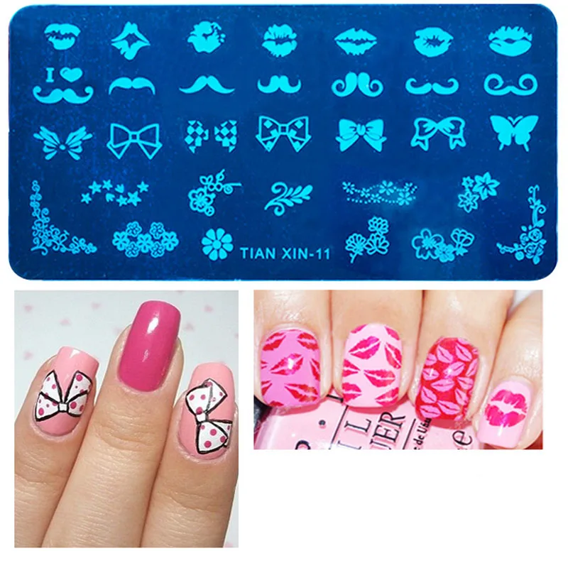 Nail Art штемпель для тиснения пластины ногтей Хэллоуина макияж шаблон Рождество