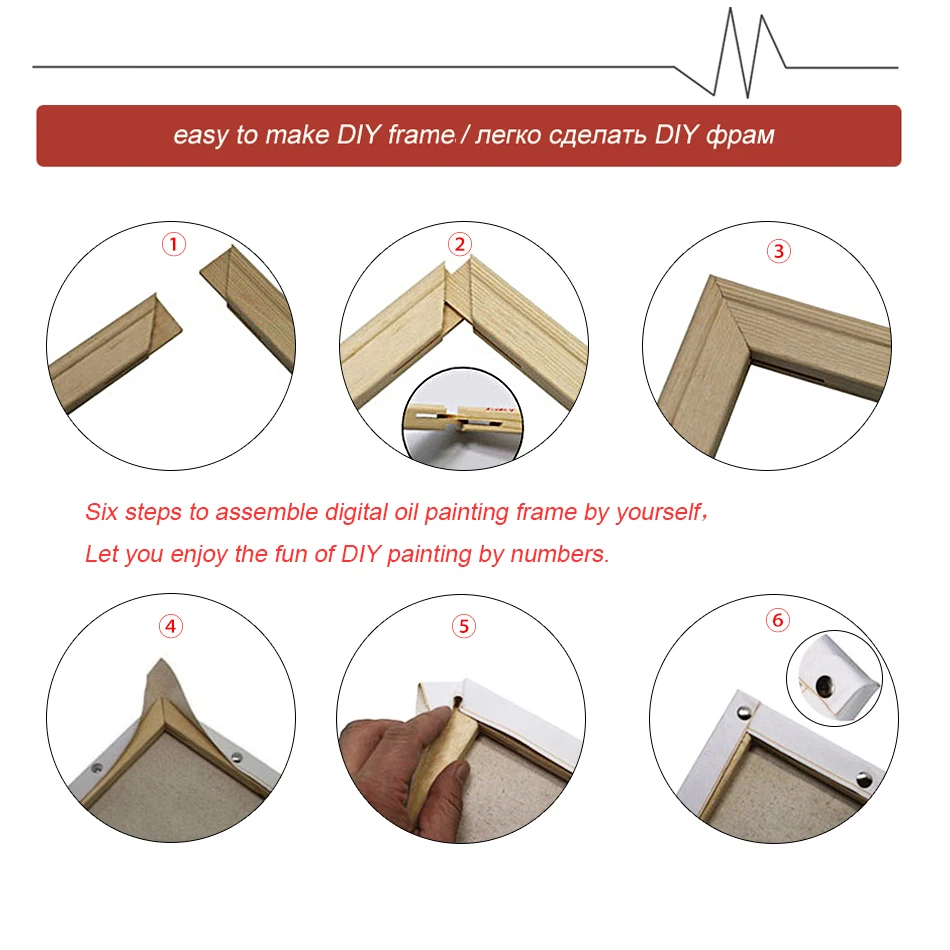 DIY картина маслом Набор для рисования по номерам паровоз поезд акриловая краска