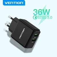 vention usb charger for samsung xiaomi redmi quick charge 3 0 36w mobile phone charger for iphone huawei eu wall charger adapter