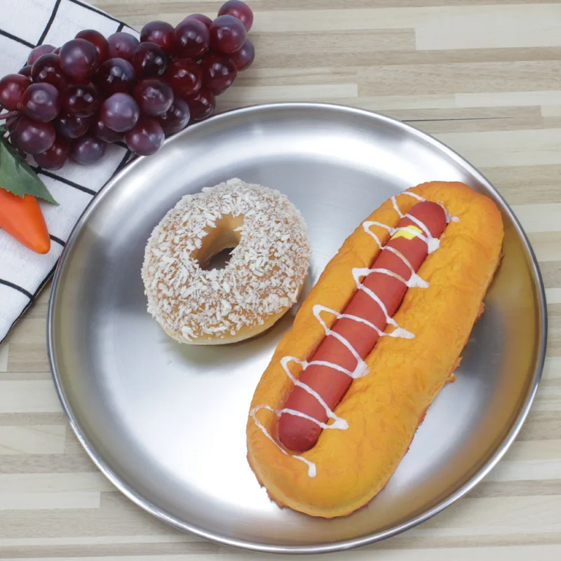 5 шт./компл. Нержавеющая сталь обеденная тарелка столовая посуда Кухня Еда