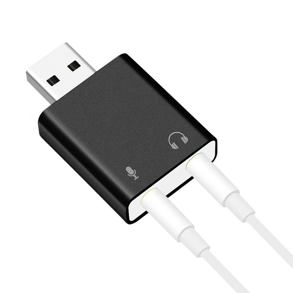 YA1382 Внешний USB 7,1 адаптер звуковой карты USB аудио карта 3D стерео джек 3,5 мм ухо микрофона карта для интернет-ощущений прямая трансляция - Цвет: YA1382