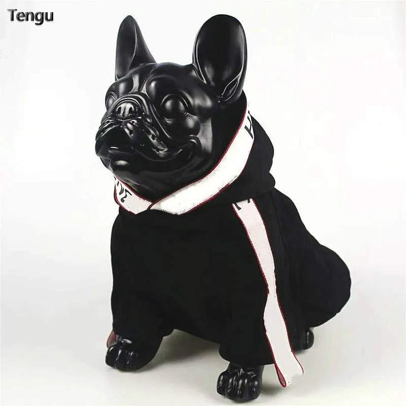 Толстовка с капюшоном для домашних животных в стиле французского бульдога