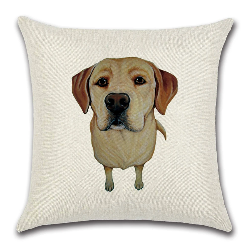 1 шт. квадратная хлопковая льняная цветная наволочка для домашних животных