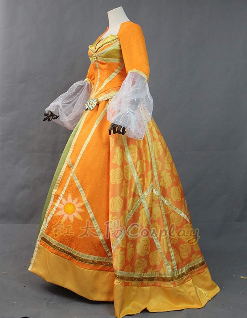 Verkauf Neue Version Film Jasmin Prinzessin Orange Cosplay Kostüm Für Erwachsene Frauen Mädchen Halloween Party Kostüm