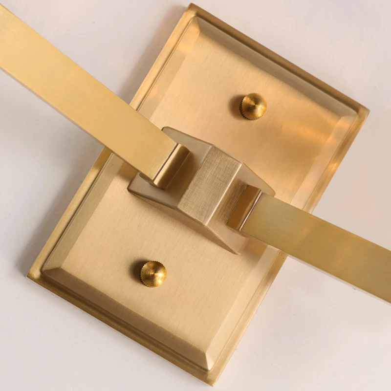 Современная медная настенная лампа FKL полностью медный камень кирпич фоновая