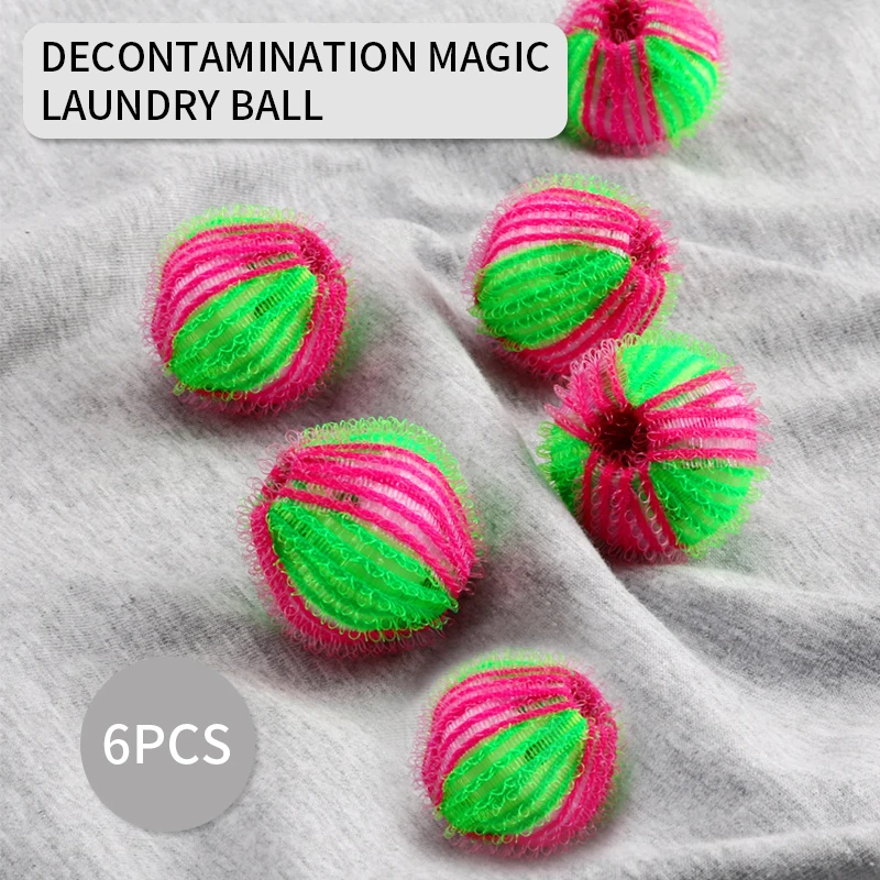 6 шт. волшебные шарики для удаления волос в стиральной машине|Шарики и диски