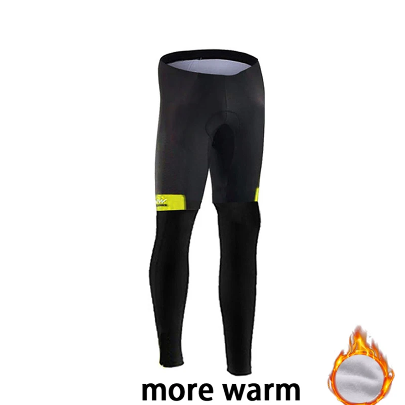 winter pants NW зимняя велосипедная Джерси Pro Team Ropa Ciclismo Hombre флисовый комплект для велоспорта MTB Одежда для велоспорта Northwave комплект для велоспорта с нагрудником и штанами - Цвет: winter pants