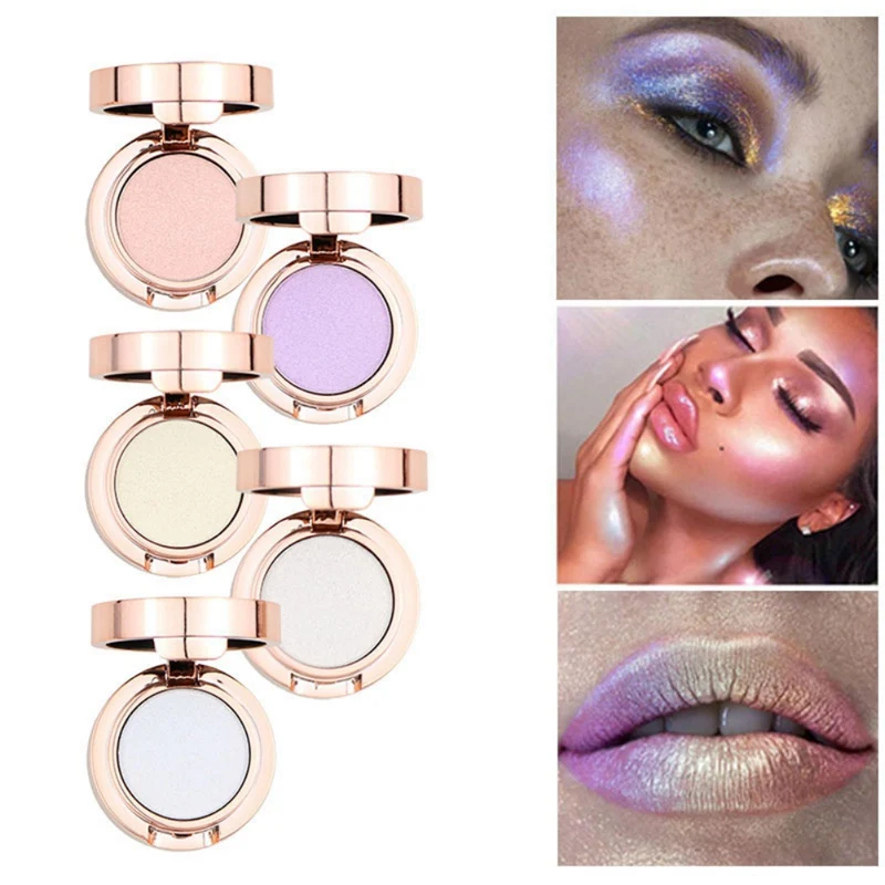 Eye Glittering Highlight Powder Makeup Shimmer Face Glow Loose Highlighter Palette maquillage MKXJ New | Красота и здоровье