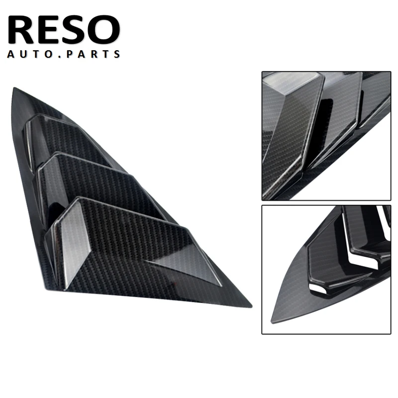 Задней панели 1/4 дюйма RESO боковые накладки на окна заднего вида для Honda Civic 2016-2020