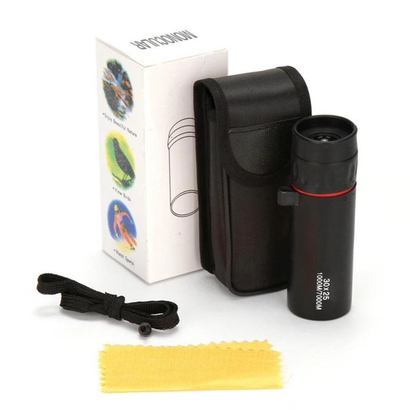 

High Definition Monocular Telescope 30X25 Waterproof Mini Portable Military Zoom 7X Scope for Travel Hunting Bird Watching