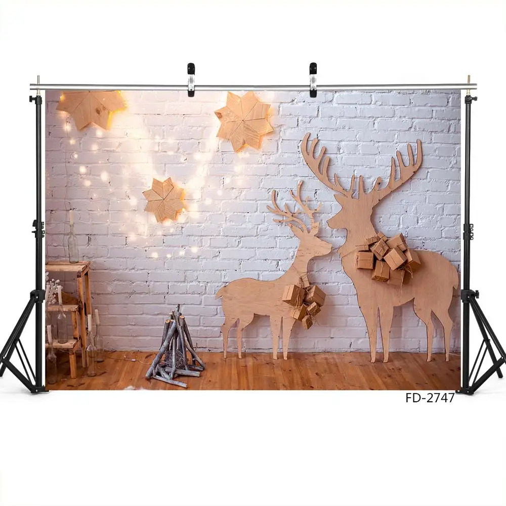 Лось подарки светильник лый Блестящий Декор Рождественские фоны для Фотографии