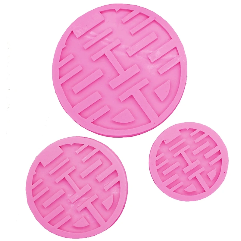 

3 Size Chinese Double Happiness Silicone Molds Wedding Epoxy Resin Soap Mold Kit