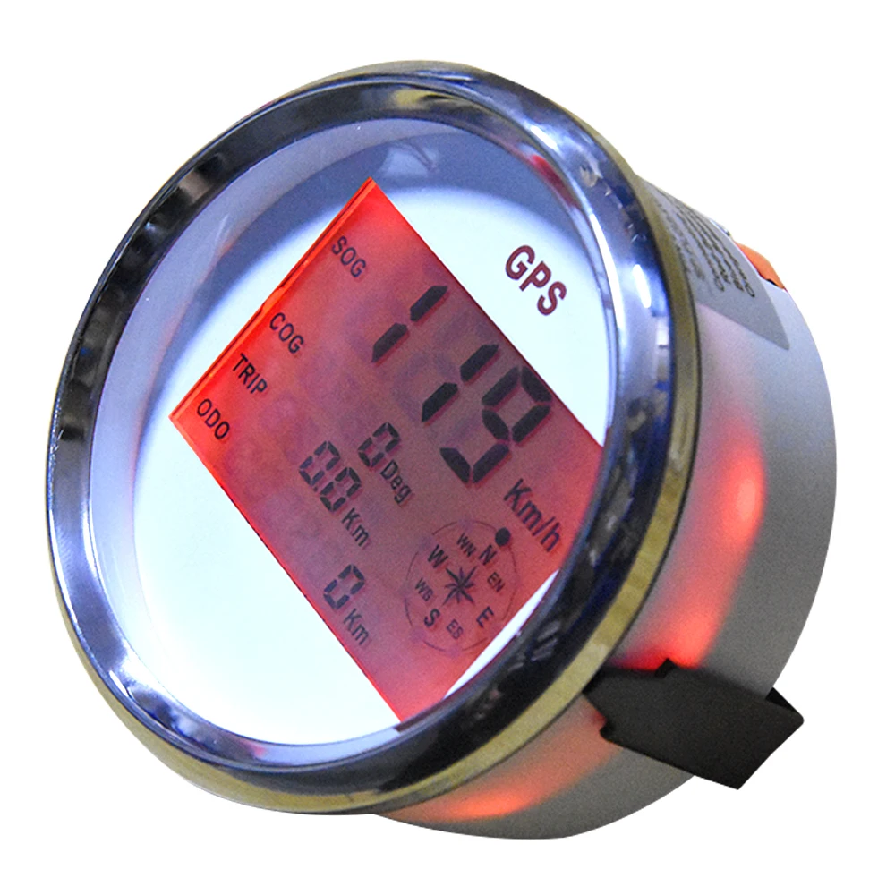 85 мм LCD Цифровой Автомобильный спидометр GPS одометр 0 999 узлов км/ч миль/ч 12В/24В с