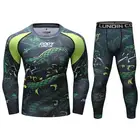 Мужские футболки для ММА, BJJ, Рашгард, спортивный костюм для фитнеса, комплект боксерских футболок, Муай Тай, мужской спортивный костюм для ММА, кикбоксинга, 2 шт.