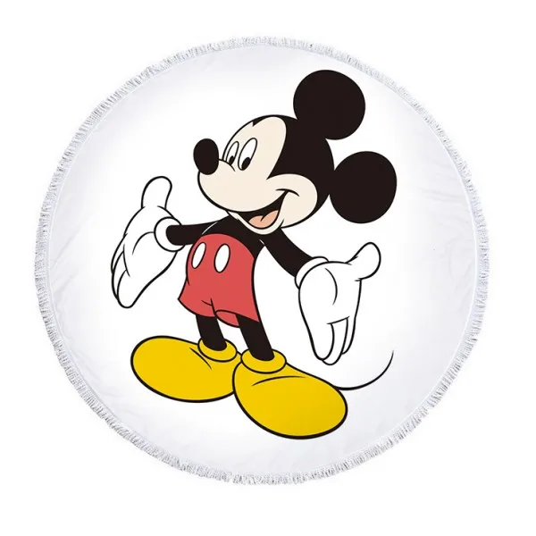 Minnie Mickey 1 Пляжное полотенце из микрофибры с рисунком Минни Микки Мауса, Стич спадермана Софии, спортивное банное полотенце с кисточками для детей, мам - Цвет: Minnie Mickey 1