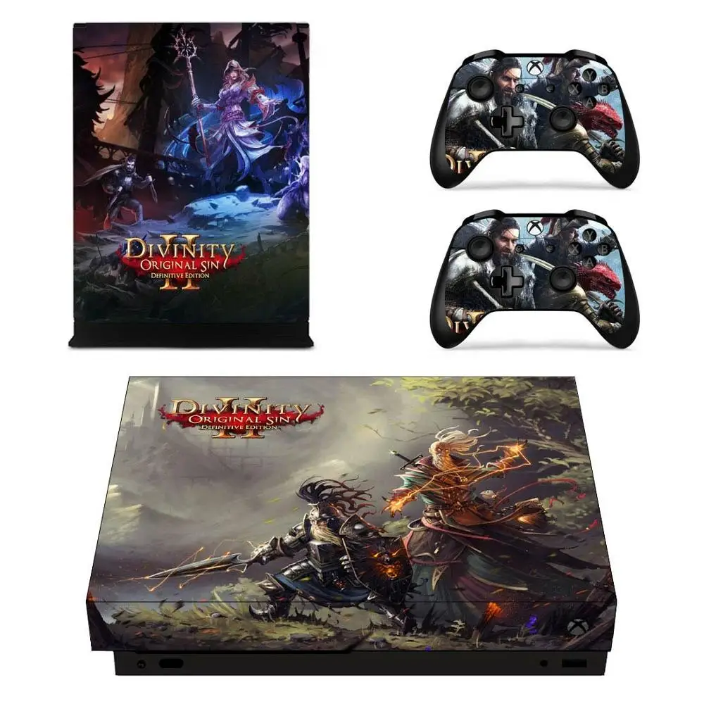 Divinity: оригинальная наклейка Sin 2 s для Xbox One X Skin стикеры Adesivo one консоли пульты