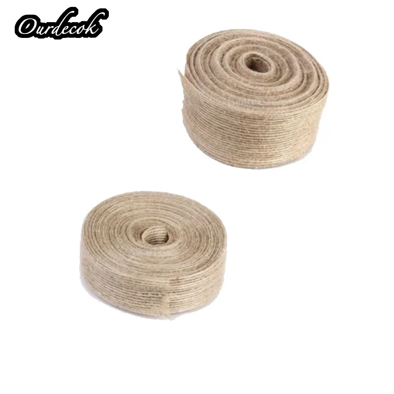 Натуральная джутовая лента из хессиана шириной 50 м 38 мм в деревенском стиле