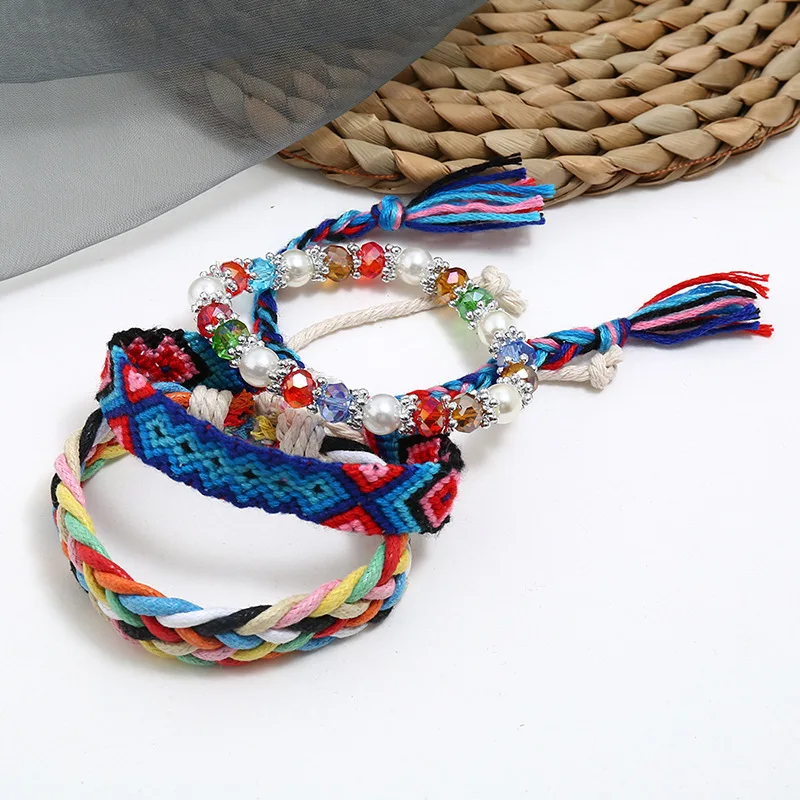 Богемные хрустальные браслеты и браслет в стиле бохо красочные стразы жемчужные