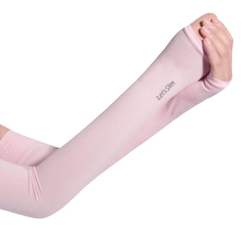 Pink 1 пара нарукавников для занятий спортом, бега, велоспорта, гольфа, рыбалки, велоспорта, нарукавники для защиты от солнца и УФ-излучения, теплые Рукава - Цвет: Pink