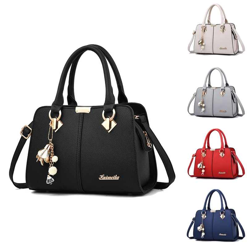 

3pcs/Sets Women Fashion Solid Color Crossbody Bags Quality PU Leather Messenger Bag Women Big Capacity Tote Bag For Female