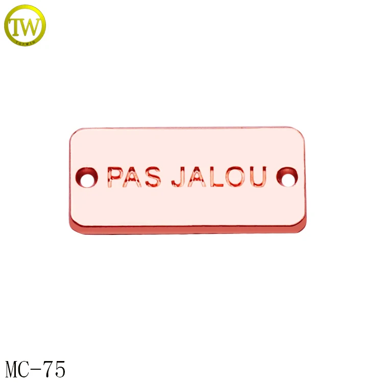 Модный персональный именной дизайн купальный аксессуар металлическая бирка