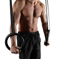 gymnastic rings pull up fitness gym rings with adjustable straps for strength training workout