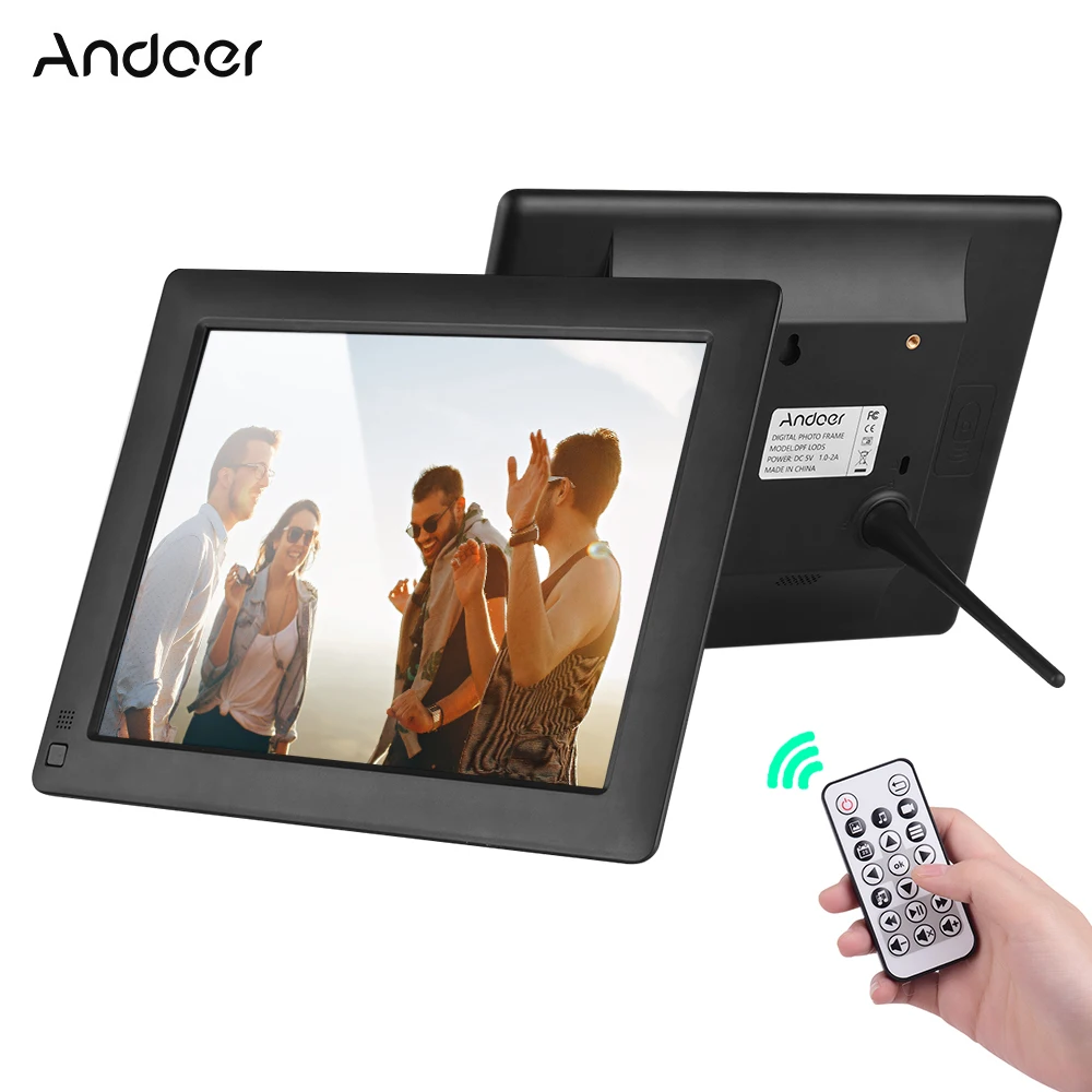 Andoer 9 дюймов ультратонкий IPS-LCD цифровая фоторамка Настольный альбом 1280*800