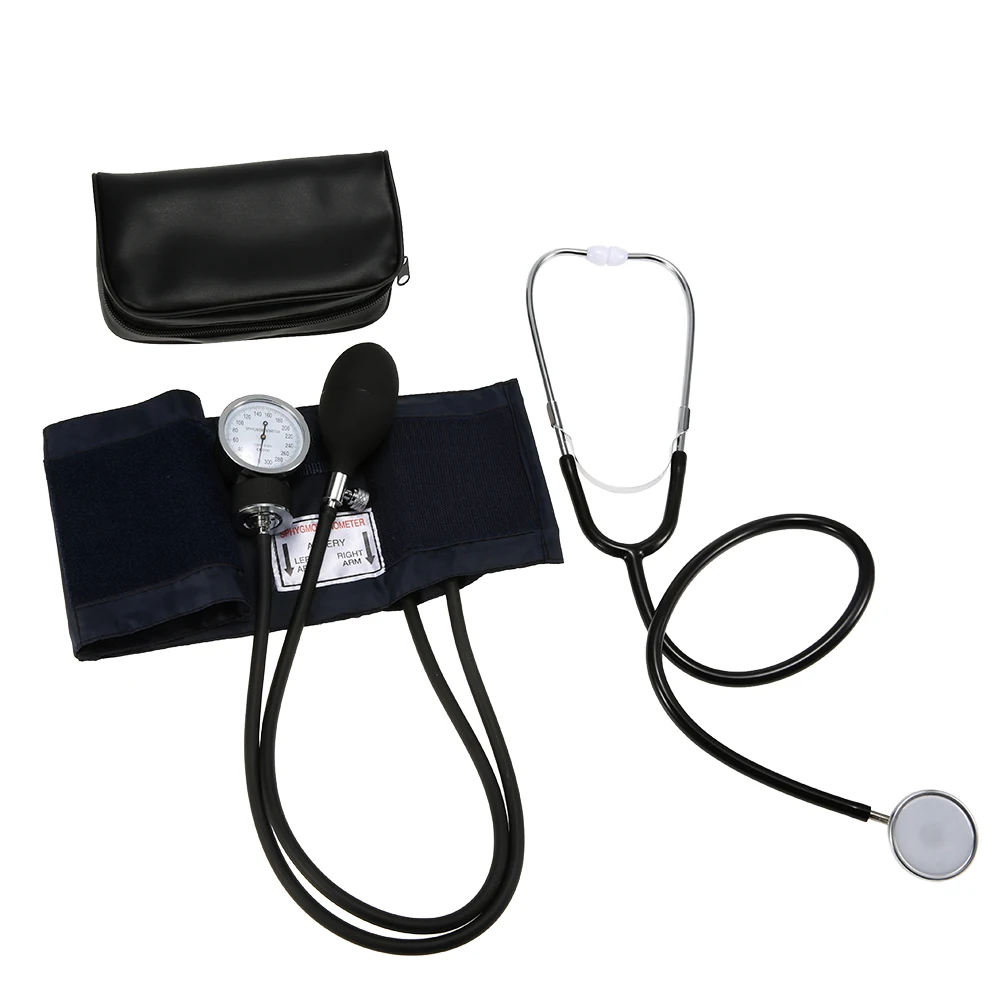 

Doctor Medical Equipment cardiology Blood Pressure Monitor Meter Tonometer Cuff Stethoscope Kit Travel Sphygmomanometer