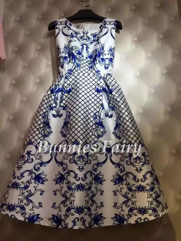 BunniesFairy Весна Осень Хепберн Винтаж Ретро Пастельные цветы цветочный принт Высокая талия платье-майка без рукавов Vestidos - Цвет: 24
