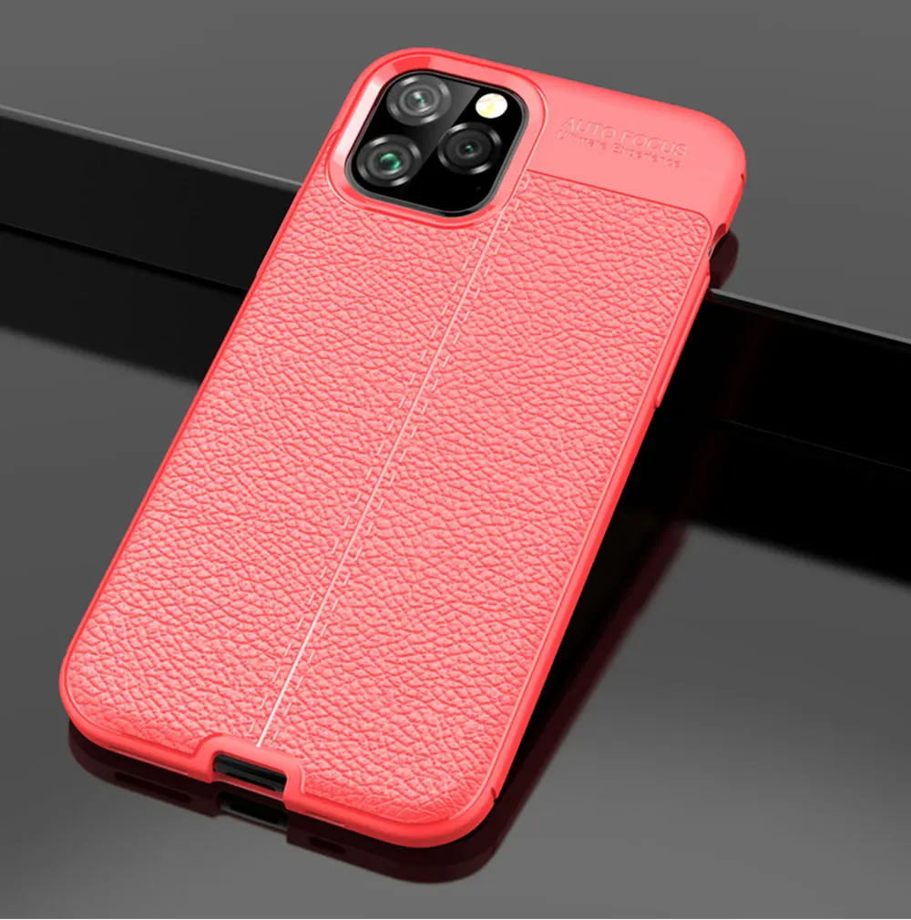 Для iPhone 11 Pro Max 11Pro роскошный противоударный матовый чехол s Чехол кожаный чехол из углеродного волокна для Apple iPhone11 Pro Max чехол s