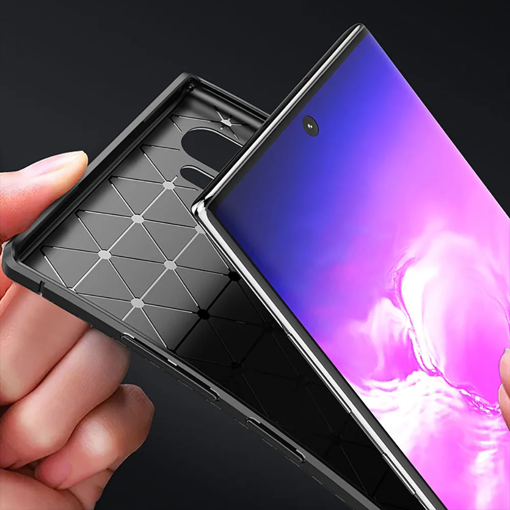 Чехол для телефона samsung note 10 plus, чехол etui, защитные аксессуары для galaxy note10 10 plus, не 10, coque bag, мягкий силиконовый чехол из ТПУ